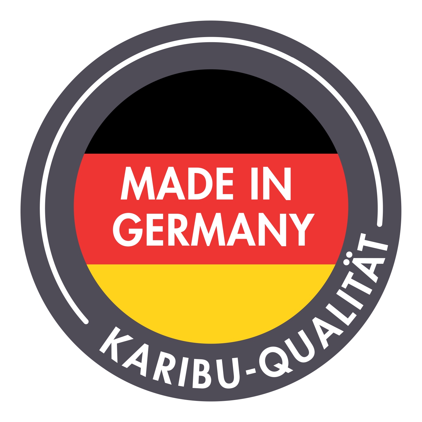 Qualitätssiegel Made in Germany für Karibu Produkte