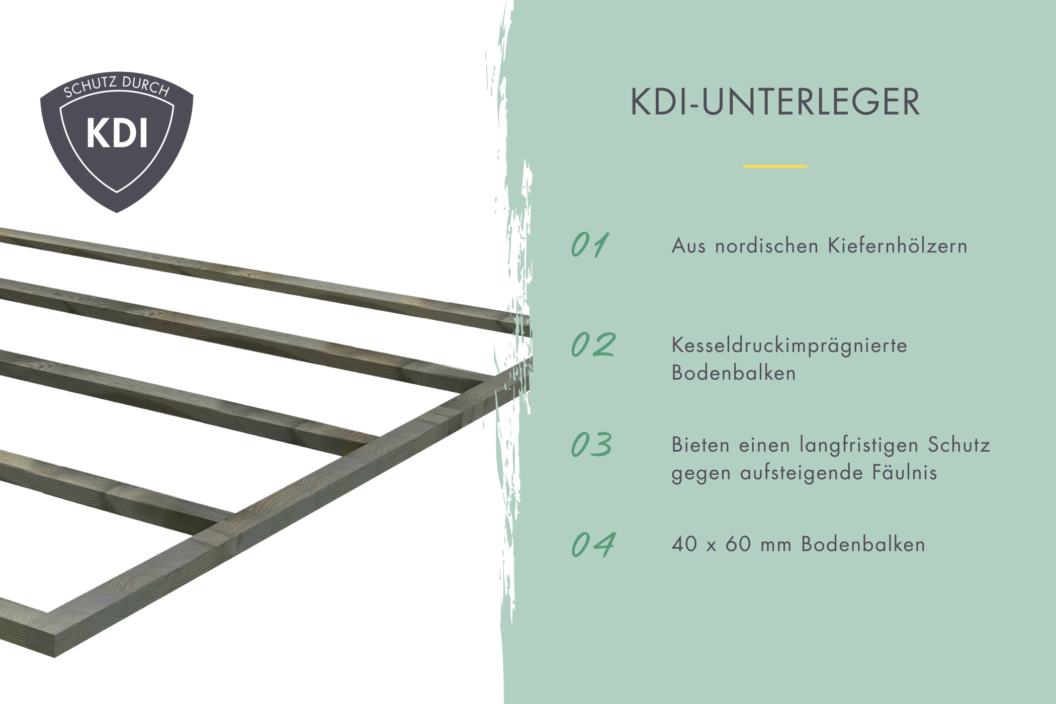 Detailansicht eines Karibu Gartenprodukts aus Holz